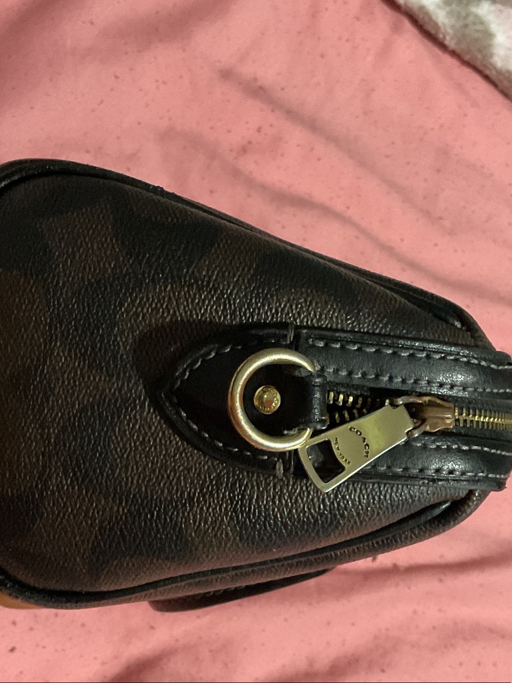 Coach Black Leather Mini Satchel with Gold Hardware - Picture 4 of 4